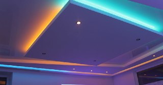 Натяжной потолок с подсветкой Гуково, цена от 2116 руб.